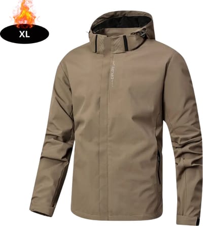 Livano Windjas Heren - Parka - Lente & Herfst - Jas - Volwassen - Windjack - Windbreaker - Outdoor - Khaki - XL