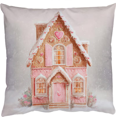 Sierkussens - Kussentjes Woonkamer - 50x50 cm - Huisje - Suiker - Pastel