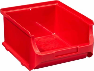 allit open fronted storage bin ProfiPlus Box 2B, gemaakt van PP, rood