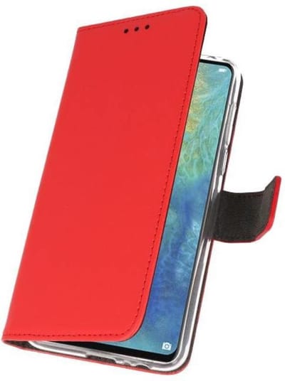 Booktype Telefoonhoesjes - Bookcase Hoesje - Wallet Case - Geschikt voor Huawei Mate 20 X - Rood