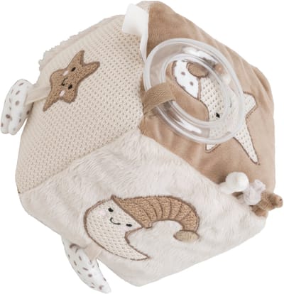 Baby's Only Activiteitenkubus Heaven - Super zacht - Sensorisch Speelgoed - Educatief baby speelgoed - Vanaf 0 maanden - Clay/Warm Linen