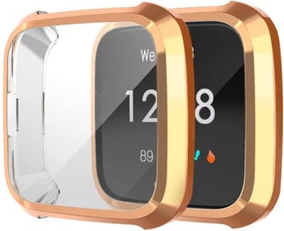 YPCd FitBit Versa Lite Siliconen Case - Rosé Goud