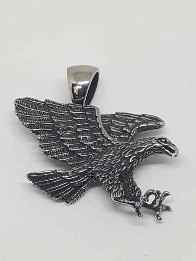 RH Jewelry® Herenhanger “Eagle” – 316L Chirurgisch Staal – Hypoallergeen – Inclusief Luxe Geschenkdoos