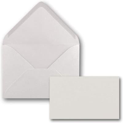 Set van 25 Blanco Kaarten met Envelop C8 Natuurwit 240 g/m²