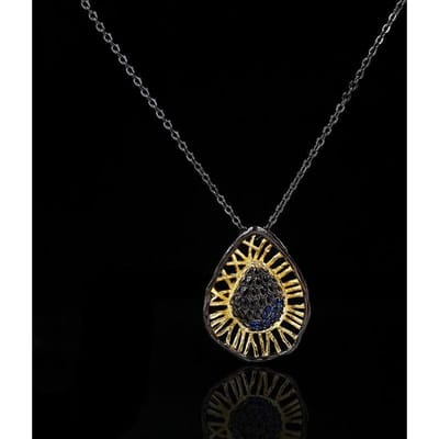 Handgemaakte Designer Stijl High-end Banket Gepersonaliseerde Sieraden Italiaanse Europese en Amerikaanse Stijl Tweekleurig Goud Gespleten Ketting Please consult customer service. black
