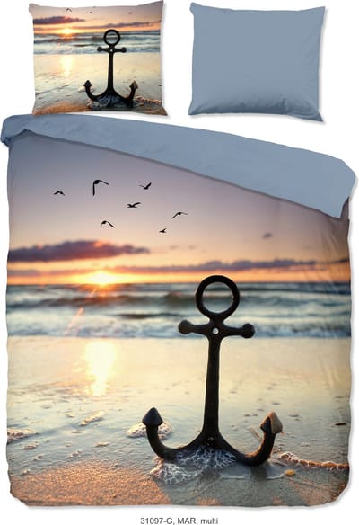 Good Morning dekbedovertrek strand/ zee - Lits jumeaux 240x200/220 cm - Multi - 100% Katoen renforc�