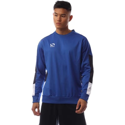 Sondico Heren-sweatshirt Venata met kleurblokken (Royaal Blauw, Marine, Wit)