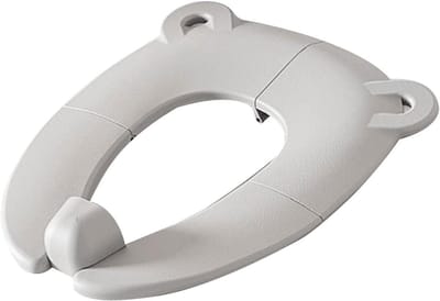 Baby Toilet Zitting - Peuter Potty - Zindelijkheidstraining Thuis - Opvouwbaar Antislip Ontwerp - 30x35cm - Grijs