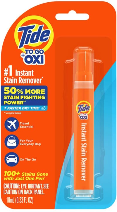 Tide To Go XL Pen – Instant Stain Remover – Travel-Friendly Vlekkenpen voor Kleding