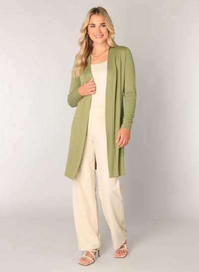 BASE LEVEL Yayla Long Vest - Green - maat 40