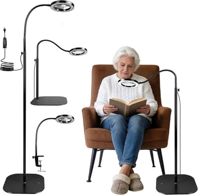 Vergrootglas Met Licht - Staande Loep - Lezen Tekenen Hobby - Drie Kleurmodi - 10x Vergroting