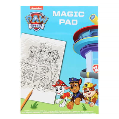 Magic Pad Paw Patrol - Toverkrasblok voor Kinderen - Tekenplezier met Paw Patrol Design - Herbruikbaar Tekenblok Zonder Potlood of Stift - Formaat 21x15 cm - Papier - Meerkleurig