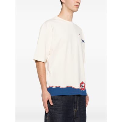Dsquared2 T-shirt fenicottero man beige