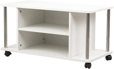 TV meubel met wielen - Dressoir trolley - Media opslag - Verrijdbaar design - 41 x 80 x 40 cm