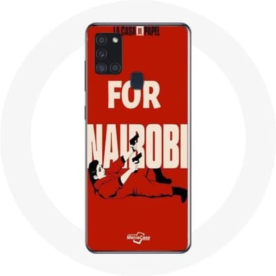 Samsung Galaxy A21S hoesje La casa de papel Geldoverval Nairobi