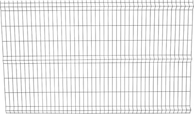 Enkelstaaf hekwerk zwart 150cm hoog 250cm breed.