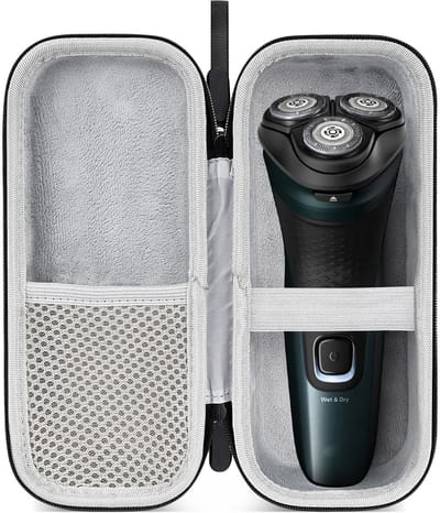 Allecto - Hard Shell Shaver Travel Case - Elektrisch scheerapparaat - Draagbare opbergoplossing - Zwart - Scheeraccessoires - Bescherming voor je s...