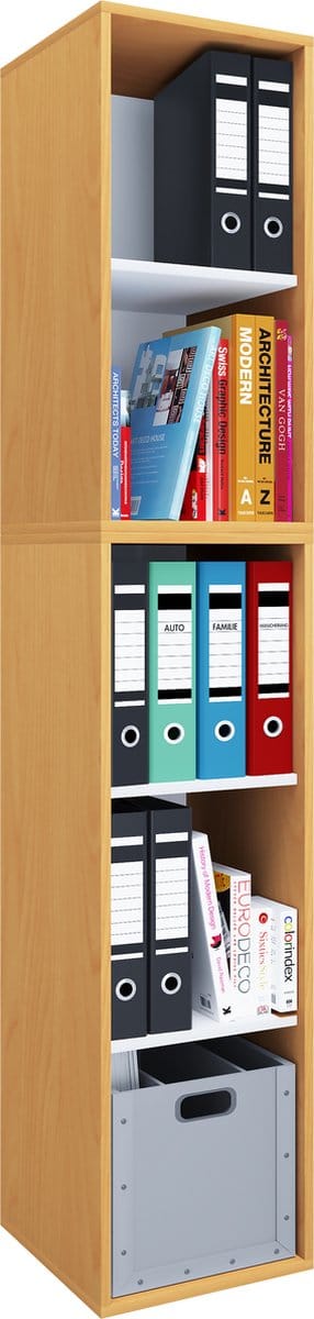 Houten kantoorstandaard boekenkast archiefkast boekenkast Lona l 5f