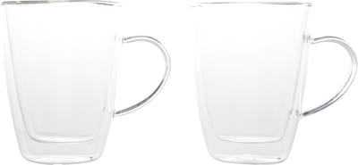 Cosy & Trendy Theeglazen - dubbelwandig - glas - 250 ml - Transparant - Thee bekers en glazen