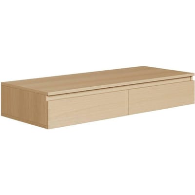 Selsey Bemmi – Zwevend bureau / kaptafel met lades eiken Lindberg 120 cm