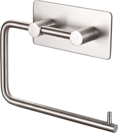 VDN Stainless Toiletrolhouder - Wc Rolhouder - Zonder boren - Zelfklevend - Zilver - Toiletpapier houder - RVS