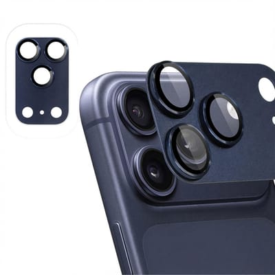 imoshion Camera Lens Protector - Geschikt geschikt voor Apple iPhone 17 Pro - 2 Pack - Deep Blue