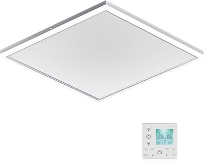 Infrarood Verwarming - Plafondpaneel - Ruimte Verwarmen - Met LED Verlichting - 655 x 63 cm - Wit
