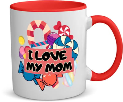 Akyol - mama cadeau koffiemok - theemok - rood - Mama - moeder - met opdruk - mama - verjaardag - moederdag - mama cadeautjes - moederdag cadeau - verjaardag - liefste mama - leuk kado om te geven - 350 ML inhoud