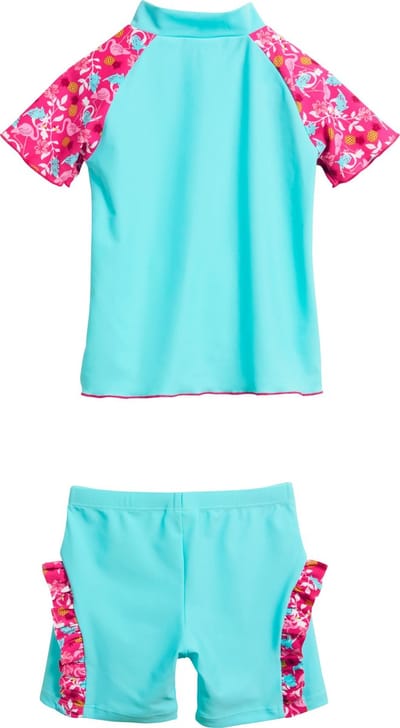 Playshoes UV zwemsetje Kinderen Flamingo - Aqua/Roze - Maat 74/80