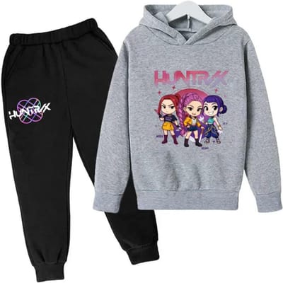 Kpop Demon Hunters Pullover Sweatshirt Trainingspak Cartoon Meisjes Jongen Kinderkleding Film Koreaanse Stijl Sets 150