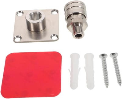 Schuimkanon Houder - Schuimspuit Opberger - Autowas Organiseren - Roestvrij Staal - 5 x 5 x 1.5 cm - Zilver
