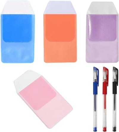 Dailygoods- Pennenetui 4 vakken - Duurzaam canvas - Kantoor/School - Kleurrijk - Inclusief 3 pennen - Lekvrij - Pennenzak