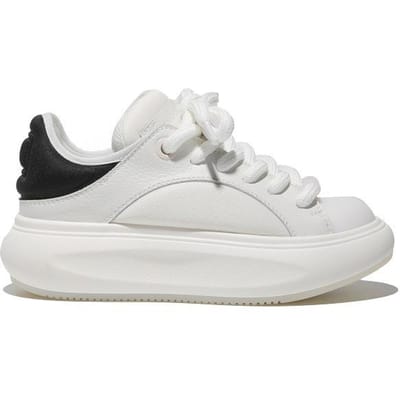 Echt Zacht Leer Poeder Staart Echte Kleine Witte Schoenen Dames Lente Nieuw Casual Alles-match Dikgezoolde Studenten Sportschoenen Trend 40