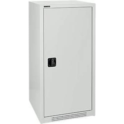 Schäfer Shop Genius draaideurkast FS, staal, met ventilatieopeningen, B 545 x D 620 x H 1105 mm, 3 OH, lichtgrijs/lichtgrijs, tot 250 kg