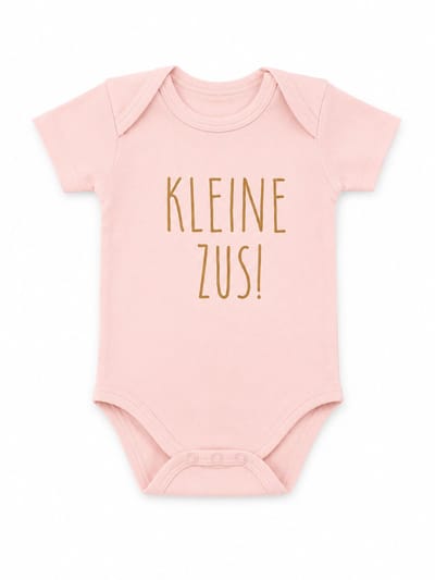 Rompertje met tekst - Kleine zus / little sister | Baby rompertje met leuke tekst | | kraamcadeau | roze maat 56 korte mouw |