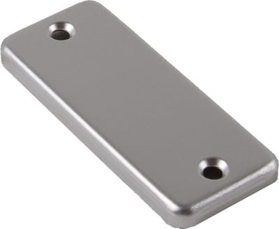 Ami Afdekrozet - Rechthoek - 83x34x7mm - blind - aluminium F-1