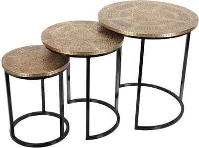 Oosterse salontafel Hanane set van 3