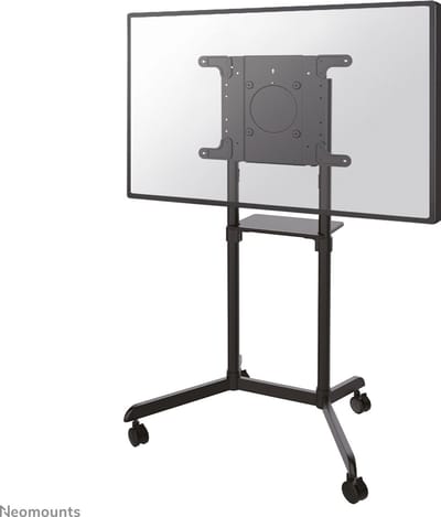 Neomounts NS-M1250BLACK verrijdbare TV vloerstandaard - 37-70" - max. 70 kg - schermrotatie mogelijk (90°) - zwart