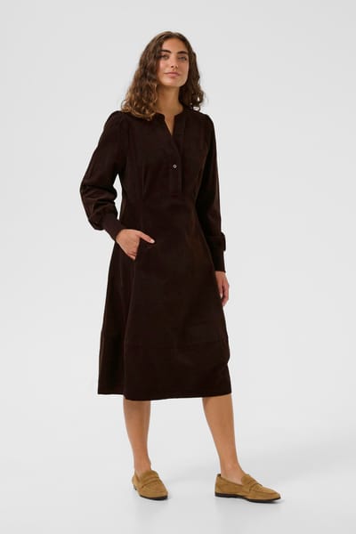 Jurk CUrhaena Casual fit brown