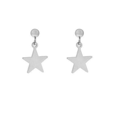 Essentialistics - Oorbellen stud/knopje met ster - Zilver - Stainless steel (verkleurt niet)