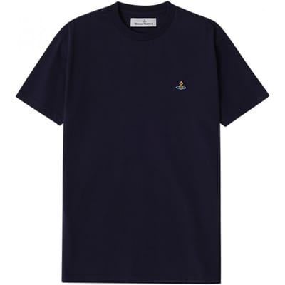 Vivienne Westwood 3g010013 J001m K410 Orb Of Logo Borduurwerk Publiek Korte Mouw T-shirt 3G010013 J001M K410 (XL)
