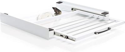 IVOL Stapelkit Wasmachine Droger met droogrek - Wit - Tussenstuk wasmachine en droger