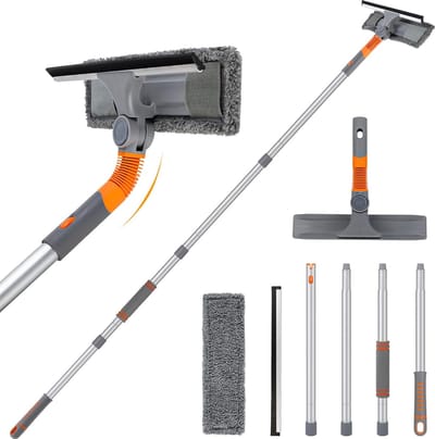 Lexium™ Ruitenreiniger met steel - Ruitenreinigers - Raamtrekker - Raamwisser met telescoopsteel - Must have om uw ruiten te wassen!