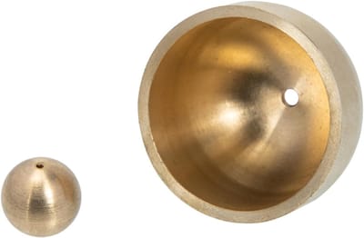 Koperen Bel - Deurbel Windspel - Decoratieve Toepassing - Aangenaam Geluid - 2 stuks - Goudkleurig