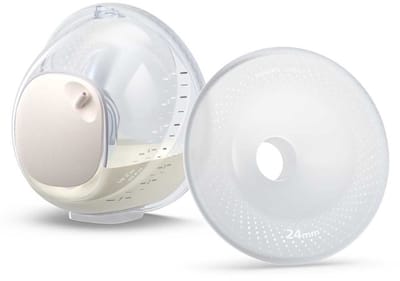 Philips Avent Dubbele Opvangcups - Ultralicht - SkinSense Siliconen Opvangcups - Comfortabele Pasvorm - Handsfree -SCF439/01