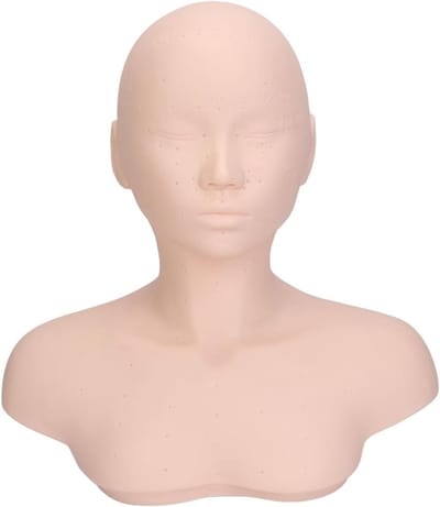 Massage Hoofd Mannequin voor Schoonheidstraining met Schouder - Ideaal voor Acupunctuur en Ontspanningstechnieken