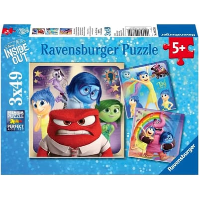 Ravensburger - Inside out; emotioneel avontuur - Legpuzzel - 3 x 49 Stukjes