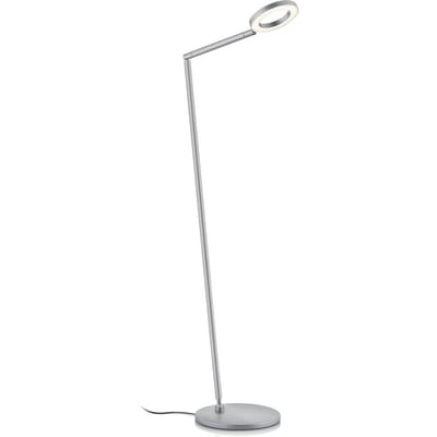 Knapstein LED vloerlamp Tessa-S, mat nikkel, CCT, gebarenbediening