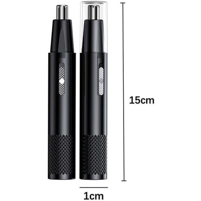 2023 Nieuwe Elektrische Neus Tondeuse Oplaadbare Scheren Neus Oor Trimmerfor Mannen Scheren Ontharing Scheermes Baard double shaver heads zwart