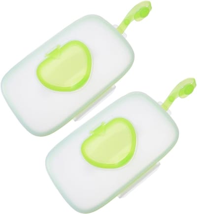 Wipes Dispenser - Herbruikbare Houder - Voor Buitengebruik - Unieke Sluiting - Grote Capaciteit - Lichtgroen